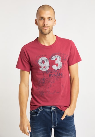 T-Shirt 'Smith' BRUNO BANANI en rouge : devant