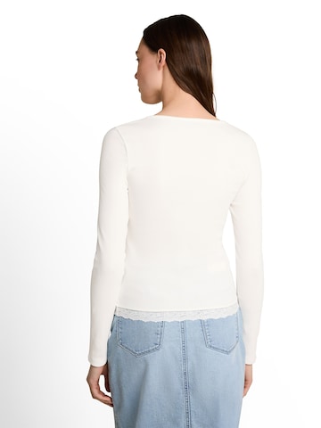TOM TAILOR DENIM Тениска в бяло