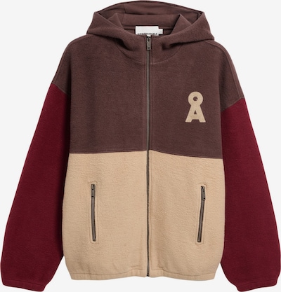 ARMEDANGELS Sweatjacke FLEECE HOOD JACKET in L in braun, Produktansicht