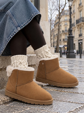 Island Boot - Bota 'ILISSA' em castanho: frente