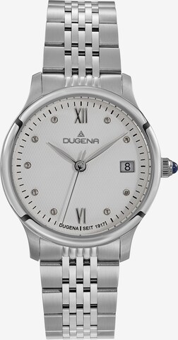 DUGENA Analog Watch in Silver: front