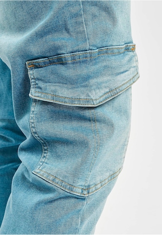 2Y Premium Tapered Cargo jeans in Blue