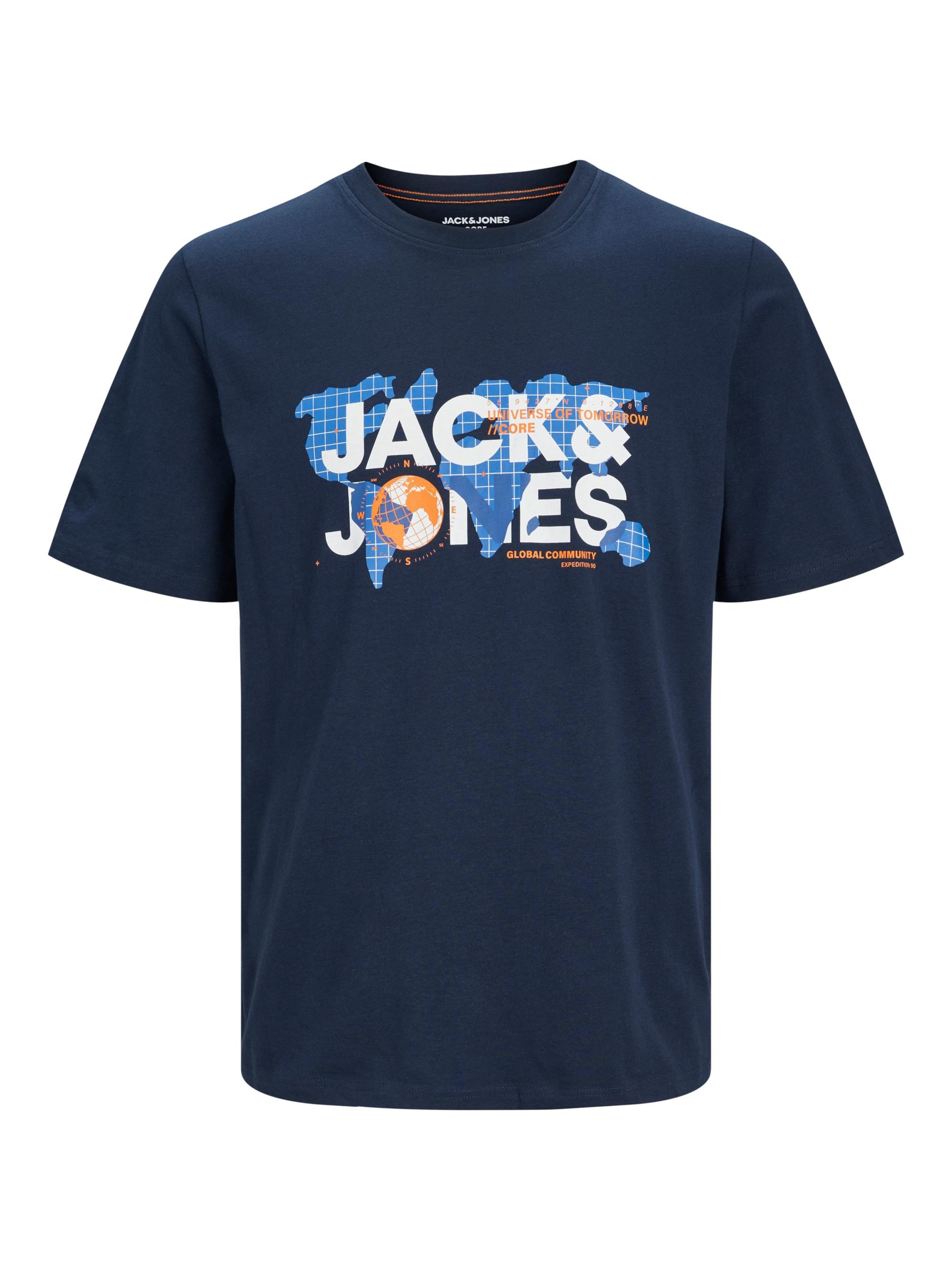 JACK & JONES T-Shirt 'JCODust' in Blau: Vorderseite