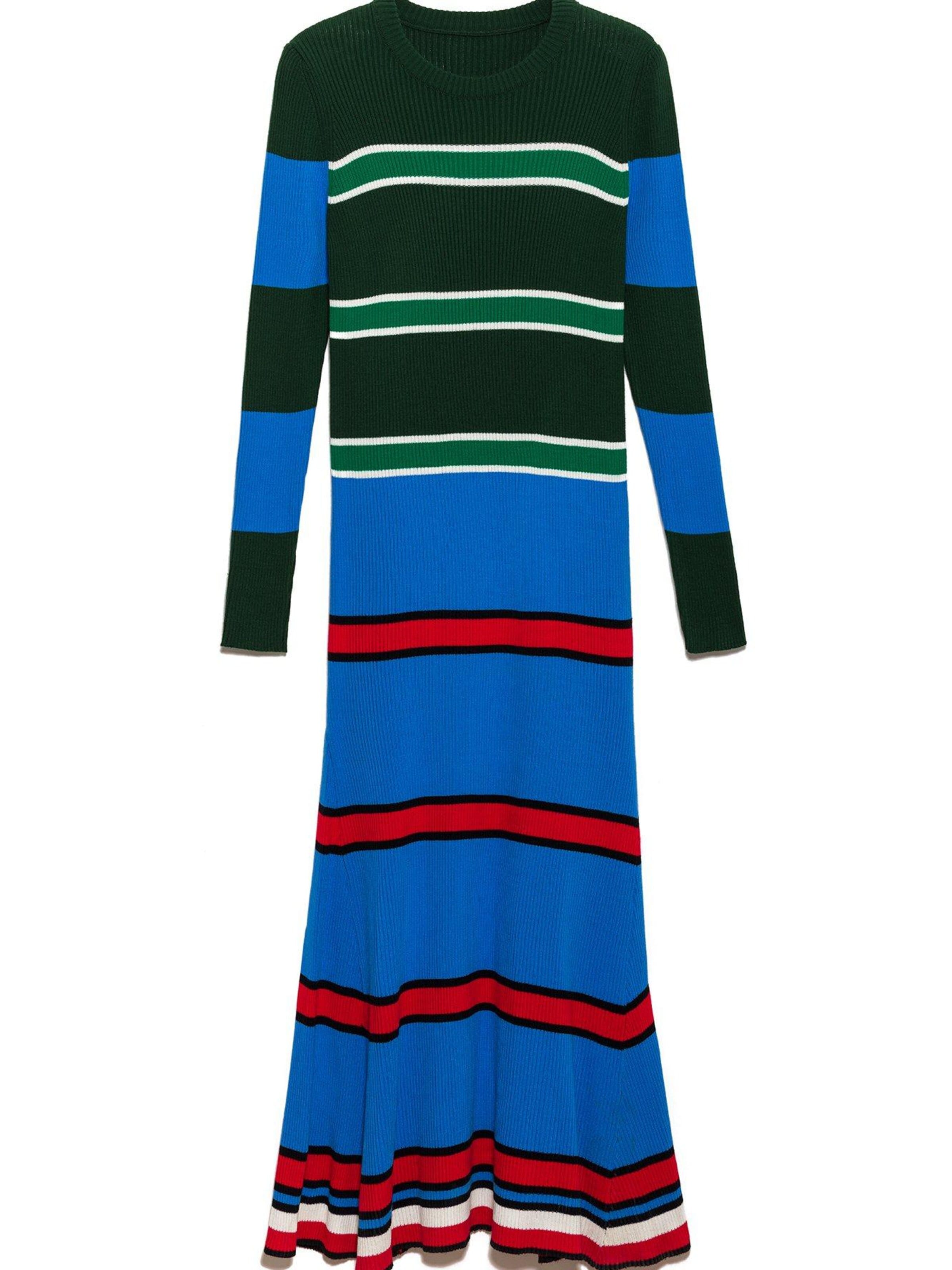 Touché Privé Dress 'Multicolored  Striped Knit Dress' in Mixed colours