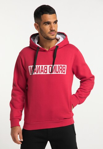 Sweat-shirt BRUNO BANANI en rouge : devant