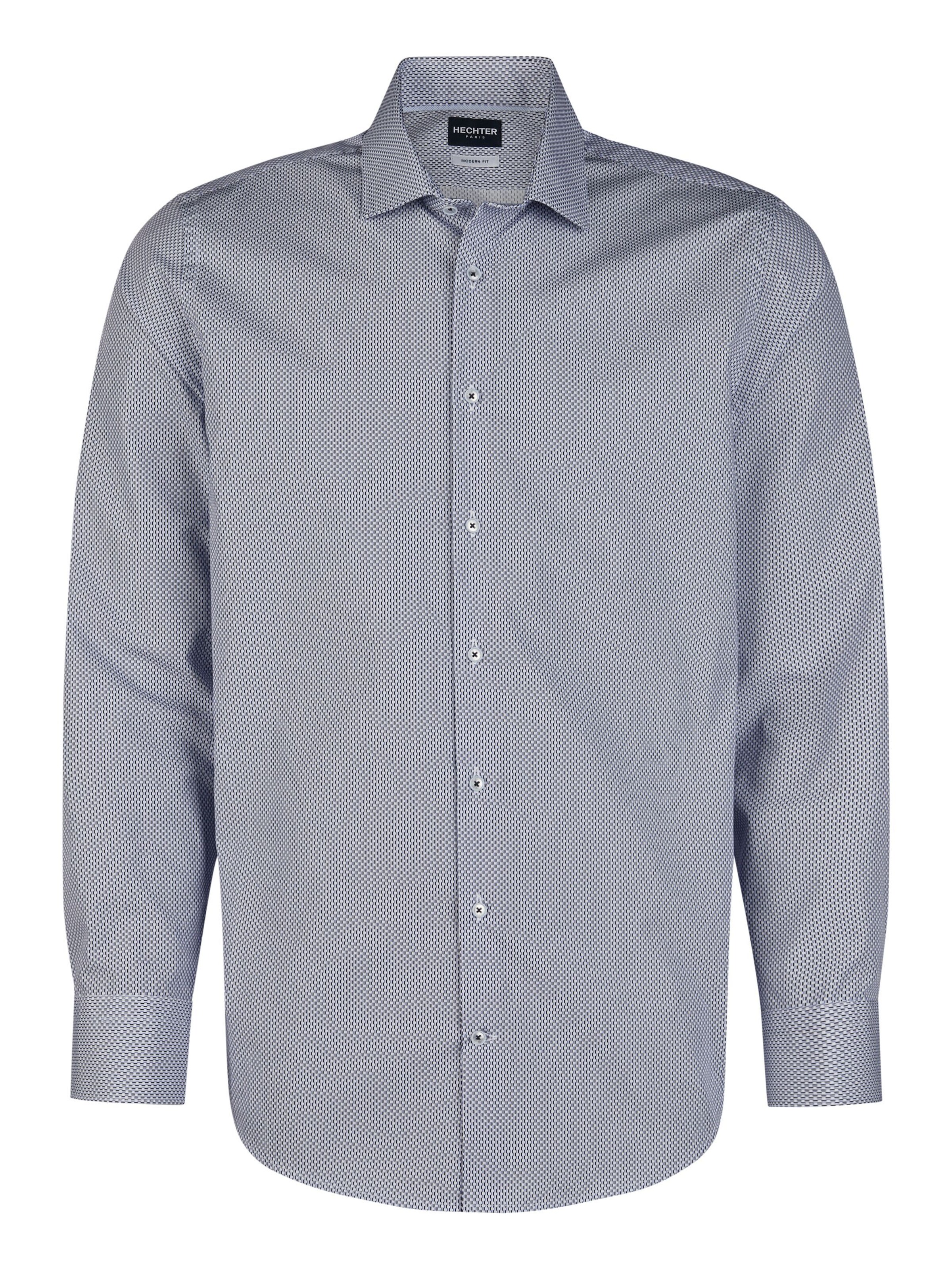 HECHTER PARIS Regular fit Overhemd in Blauw: voorkant