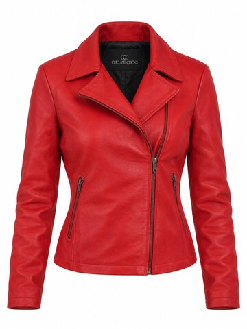 Chic and Clicks - Chaqueta de entretiempo 'Midnight' en rojo: frente