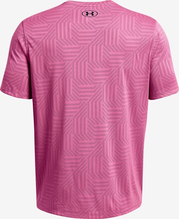 UNDER ARMOUR Performance Shirt 'Geotessa' in Pink