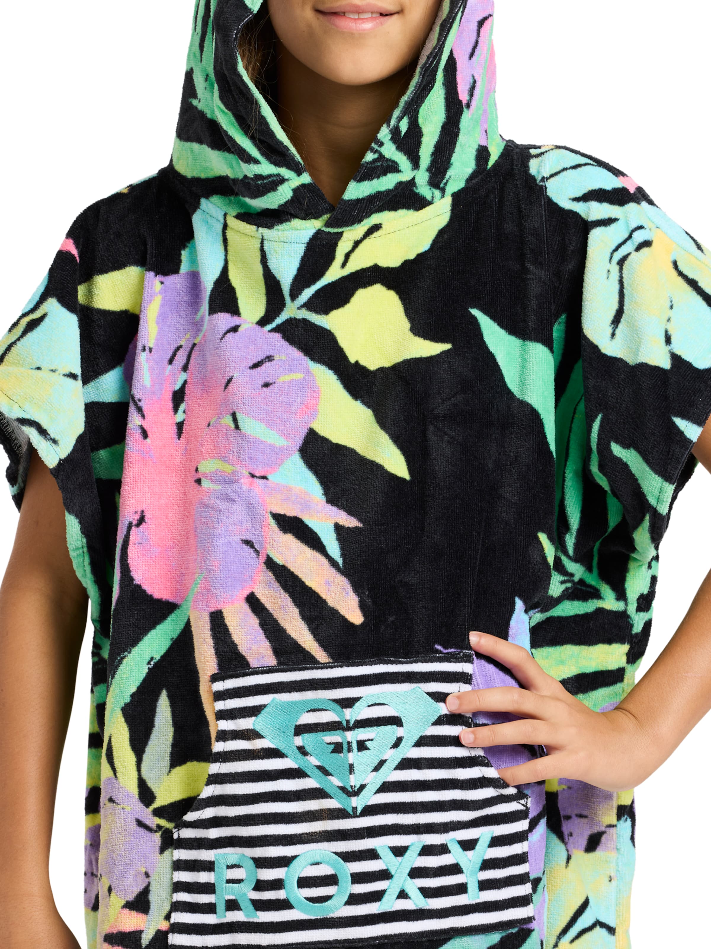 ROXY Bathrobe 'Stay Magical' in Black