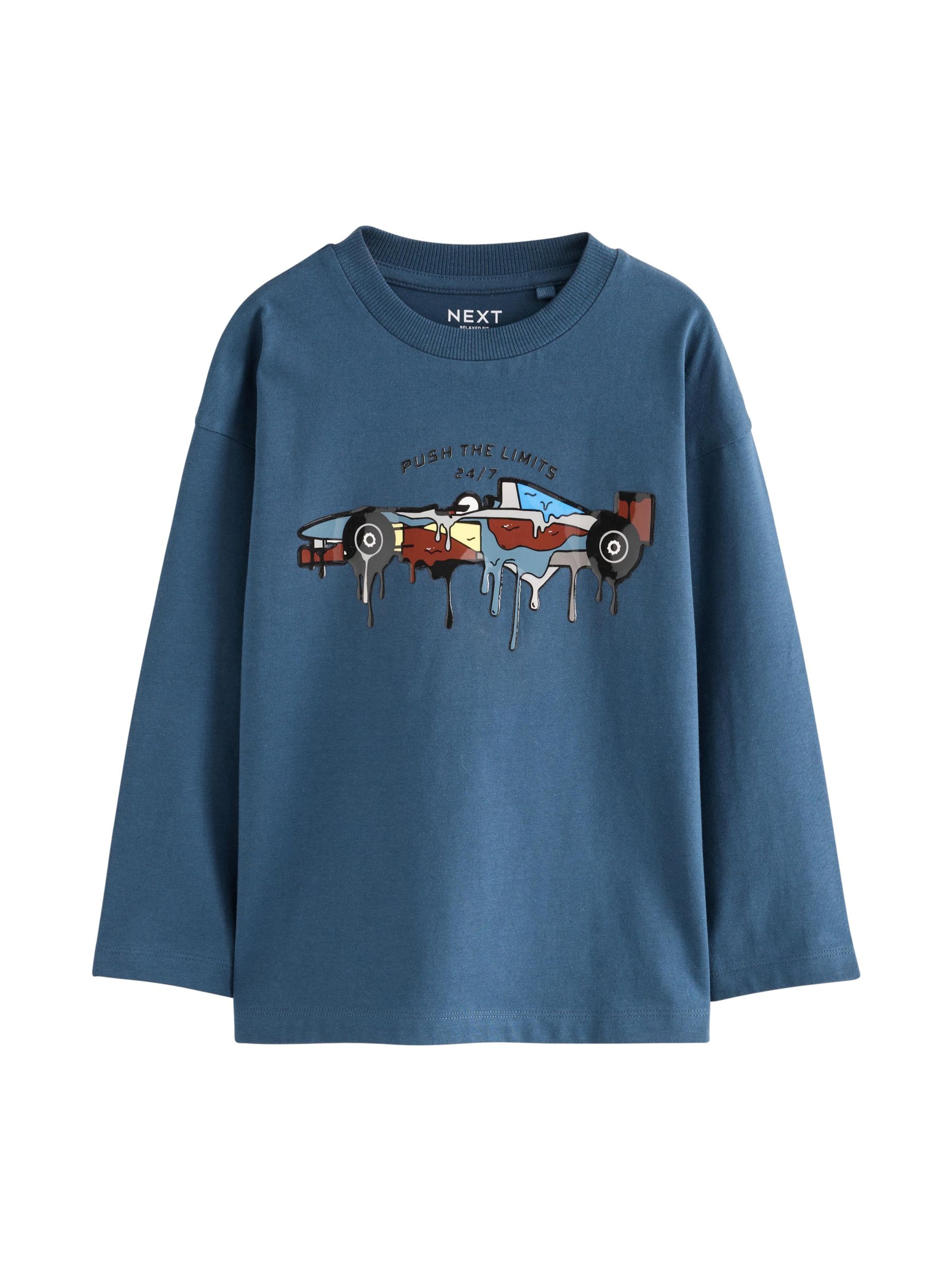 Next - Camiseta en azul: frente