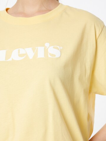 LEVI'S ® Paita 'Graphic Varsity Tee' värissä keltainen