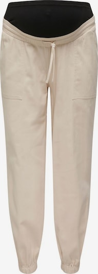 Pantaloni Only Maternity di colore beige / nero, Visualizzazione prodotti