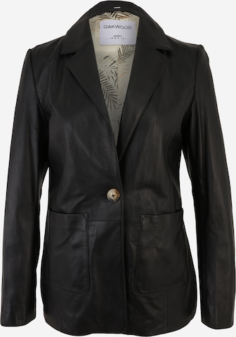 OAKWOODSako - crna boja: prednji dio