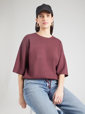 ONLY Пуловер 'ONLSITERI' в червено: отпред