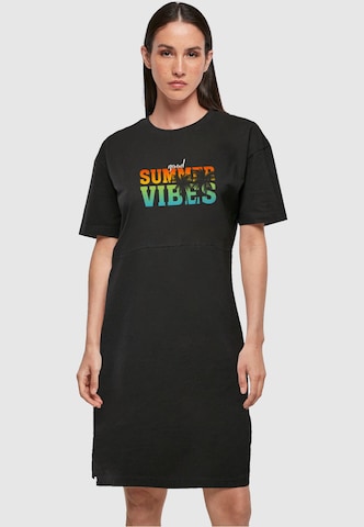 Merchcode Kleid 'Good Summer Vibes' in Schwarz: predná strana