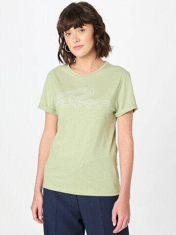 T-shirt 'Esummer' BOSS en vert : devant
