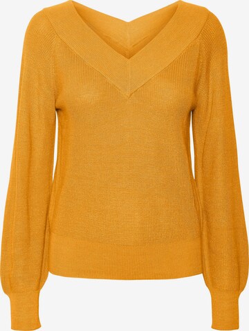 VERO MODA Pullover 'NEW LEXSUN' i gul: forside