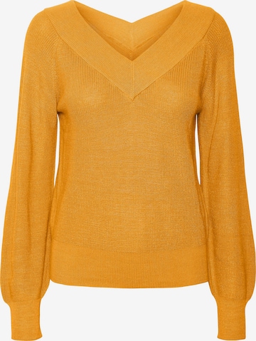 VERO MODA Sweater 'NEW LEXSUN' in Yellow: front