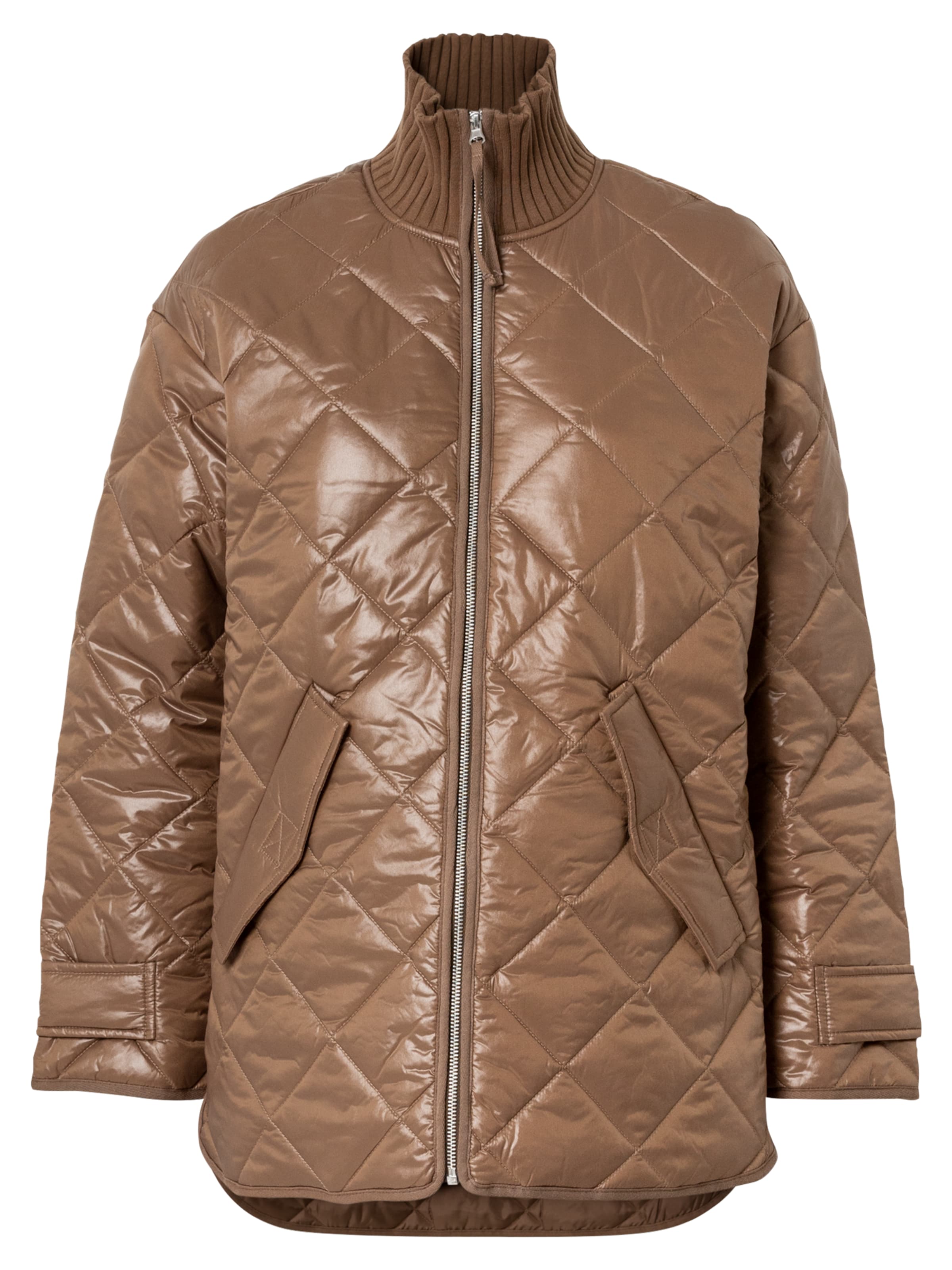 Global Funk Jacke 'Haney' in Braun: Vorderseite