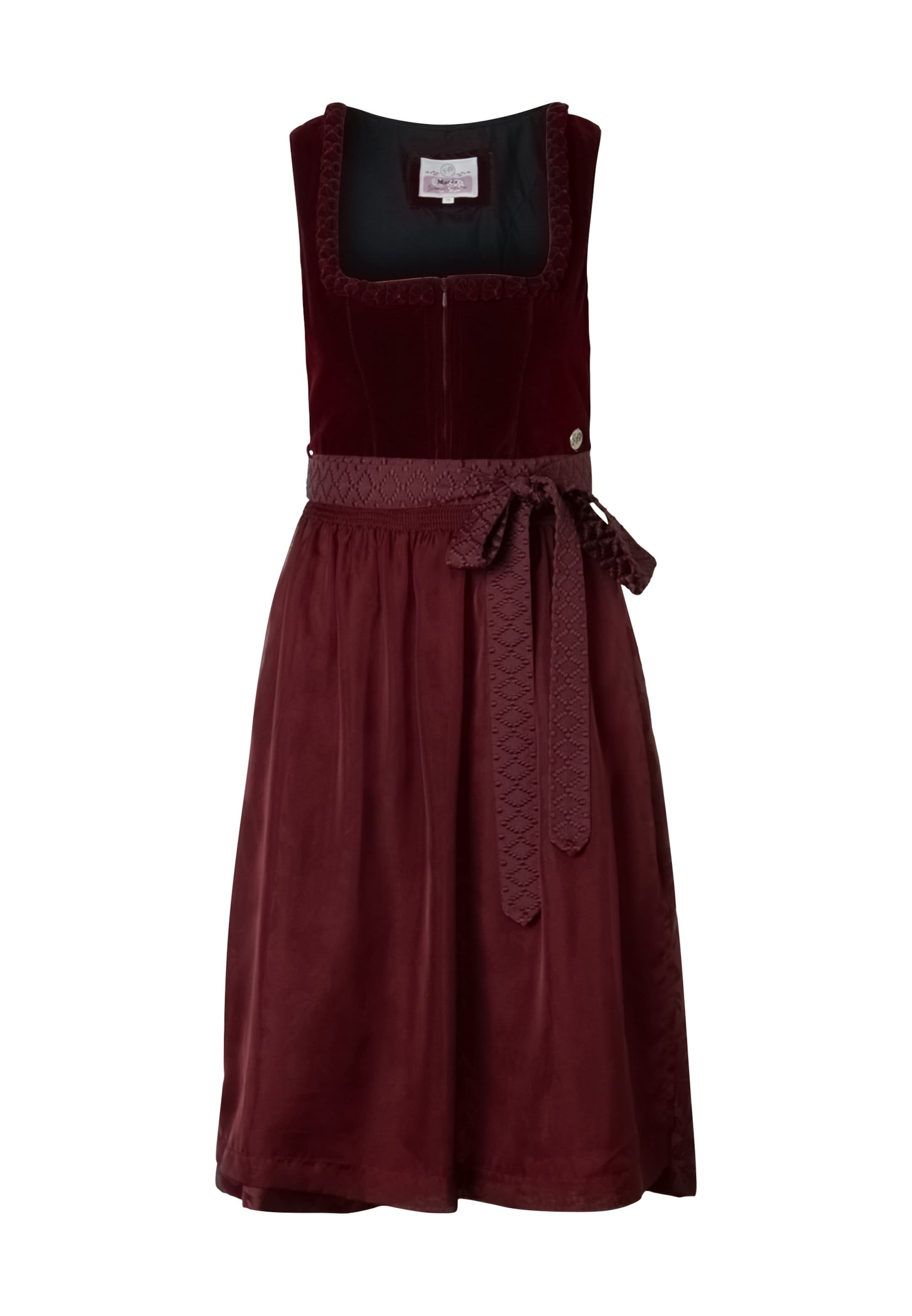 sarkans MARJO "Dirndl" stila kleita 'GY-13-Rabenstein': no priekšpuses
