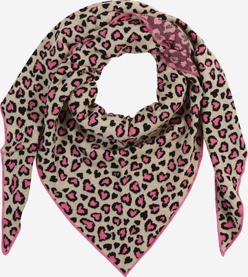 Zwillingsherz Tørklæde 'Leo Herzi' i beige: forside