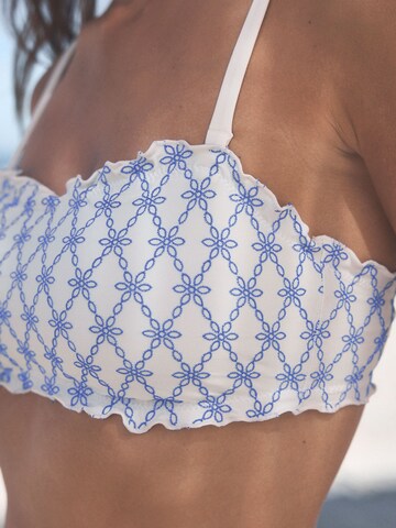 Next - Bandeau Top de bikini en blanco