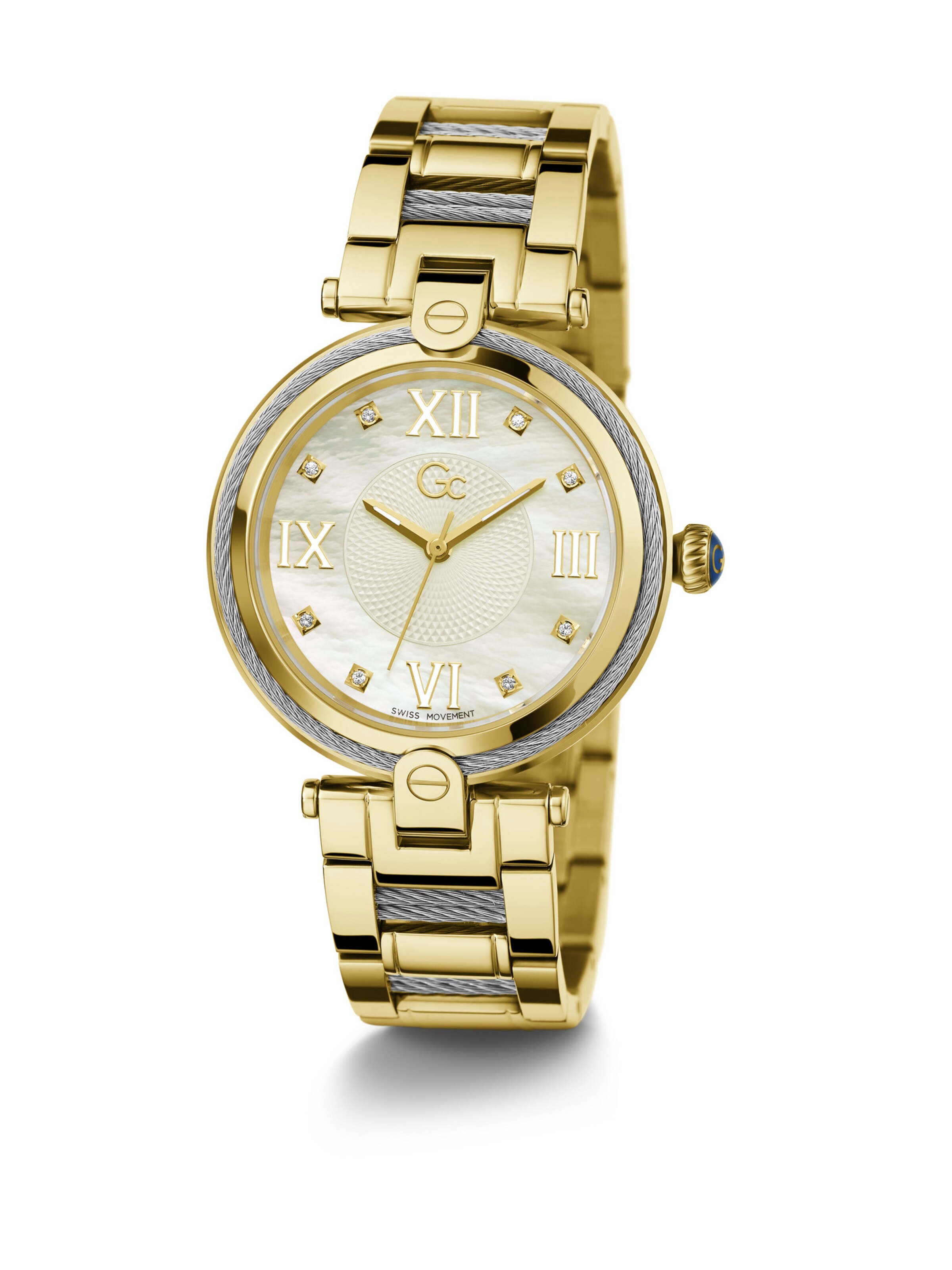 Gc Analog Watch 'Fusion Cable' in Gold