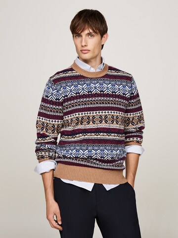 TOMMY HILFIGER Trui in Bruin: voorkant