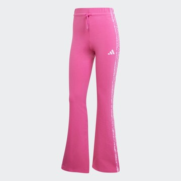 évasé Pantalon de sport 'Essentials' ADIDAS SPORTSWEAR en rose : devant