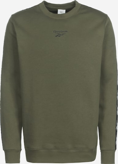 Reebok Sport Sportsweatshirt in de kleur Olijfgroen / Zwart / Wit, Productweergave