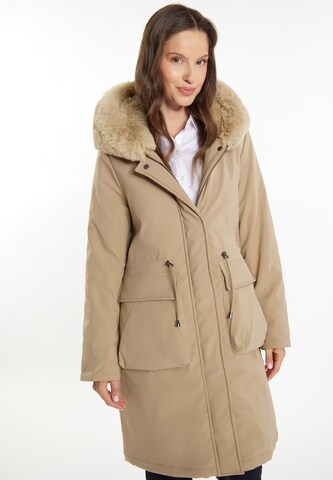 usha BLACK LABEL Winterparka in Beige: Vorderseite