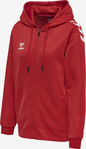 Hummel Athletic Zip-Up Hoodie in Red