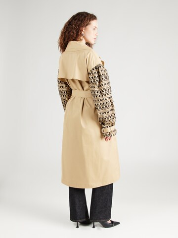 Karl Lagerfeld Between-Seasons Coat in Beige