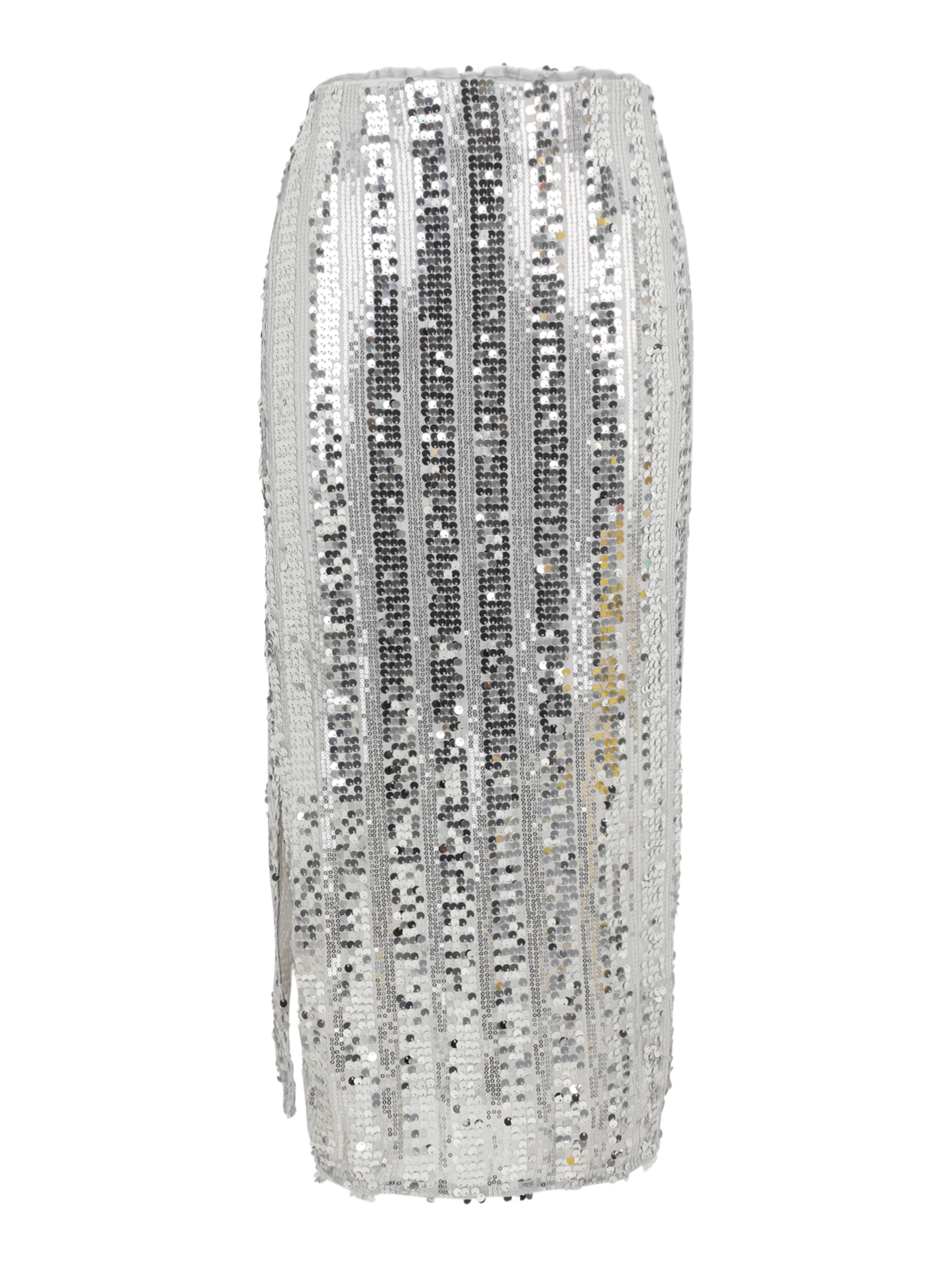 Gonna 'VMEFA' di Vero Moda Petite in argento: frontale