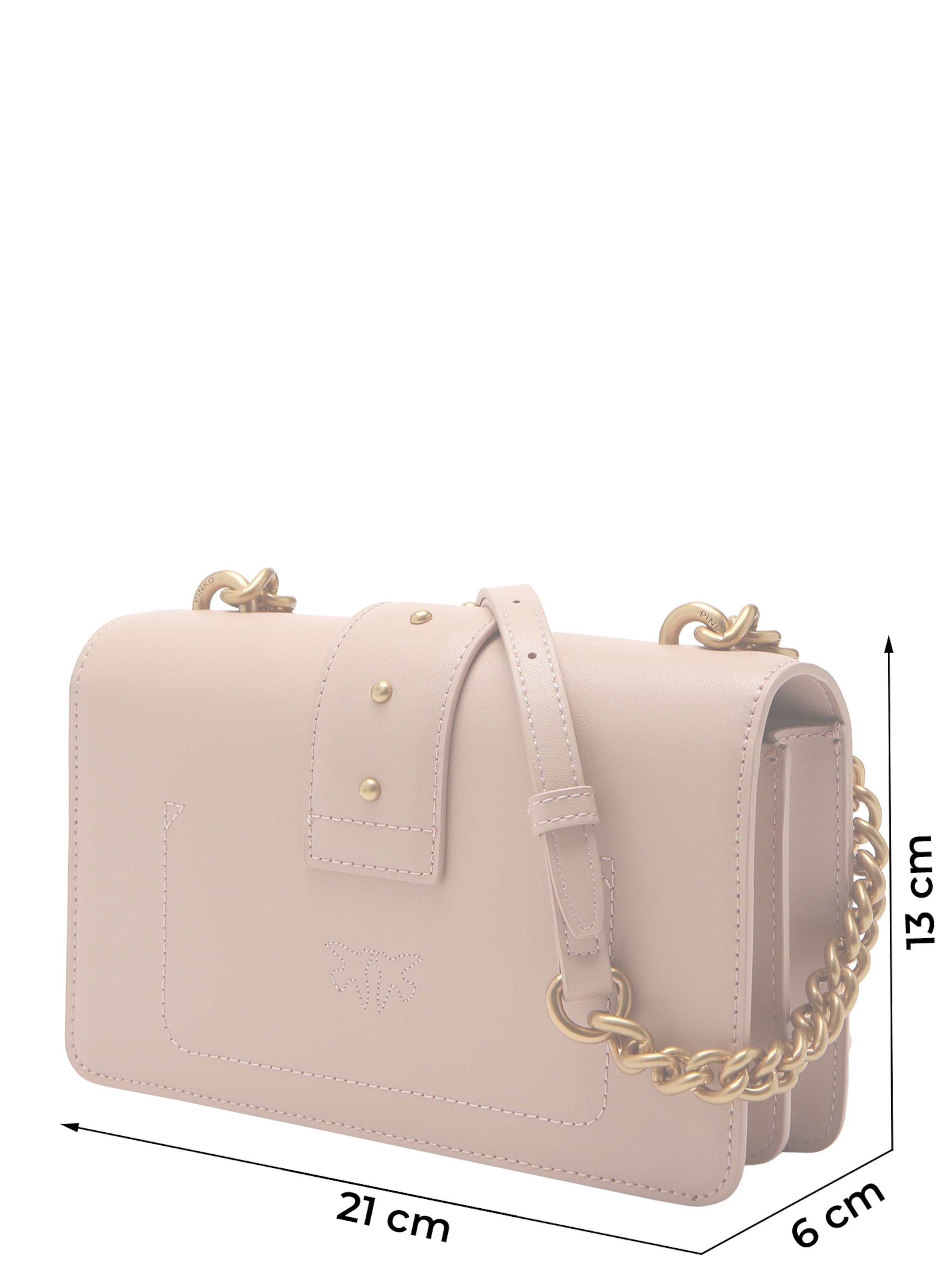 Borsa a tracolla 'Love Bag' di PINKO in rosa