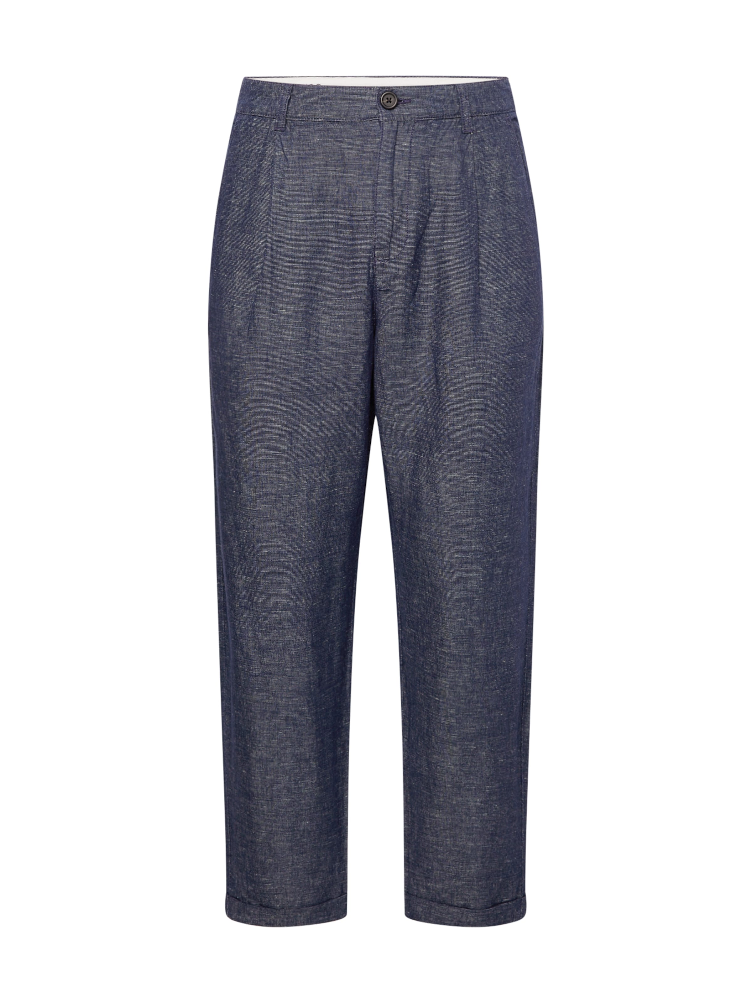 SELECTED Loose fit Pleat-Front Pants in Grey: front
