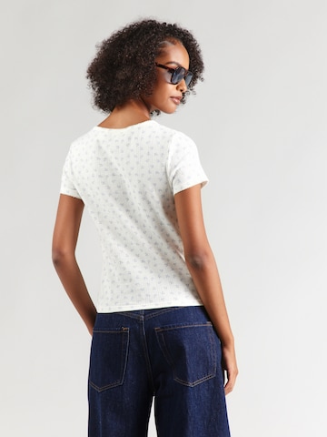 LEVI'S ® T-Shirt 'Dry Goods Pointelle' in Weiß: Rückseite