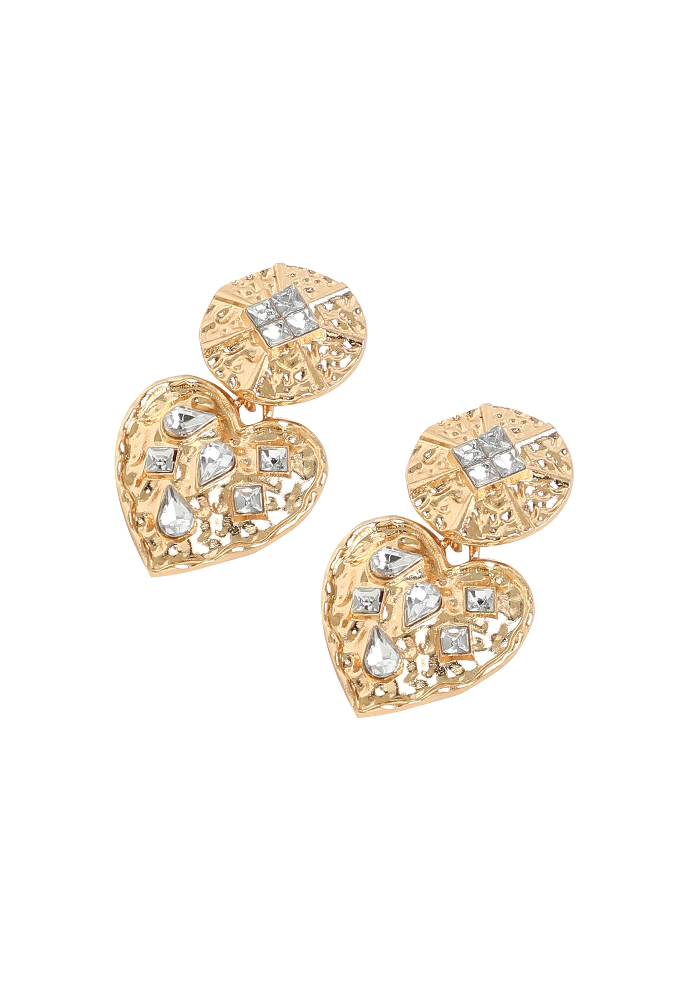 SOHI - Brincos 'Ernestine' em ouro: frente