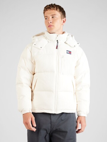 Tommy Jeans Winterjas 'Alaska' in Wit: voorkant