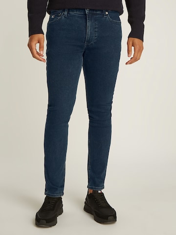 Tommy Jeans Skinny Jeans 'SIMON' in Blauw: voorkant