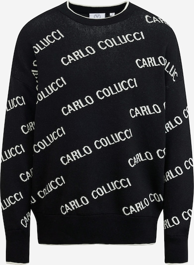 Carlo Colucci Pullover in schwarz / weiß, Produktansicht