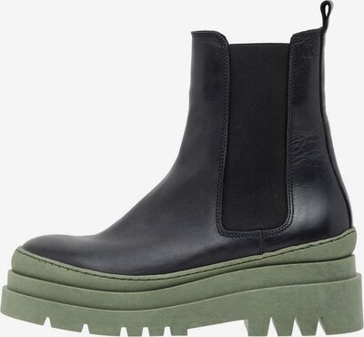 Bianco Chelsea Boots 'BIADEMA' i mørkegrøn / sort, Produktvisning
