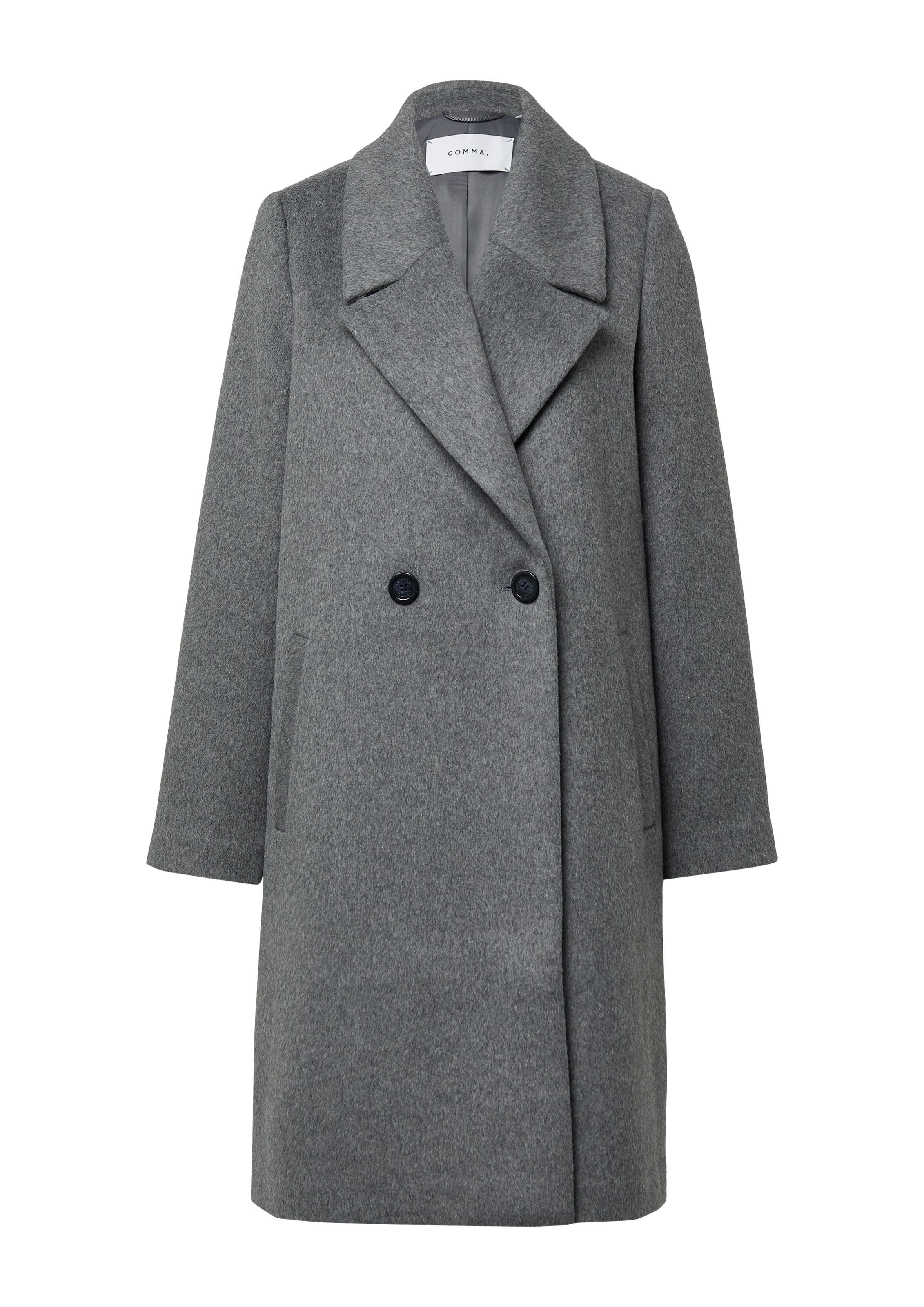 Cappotto di mezza stagione di COMMA in grigio: frontale