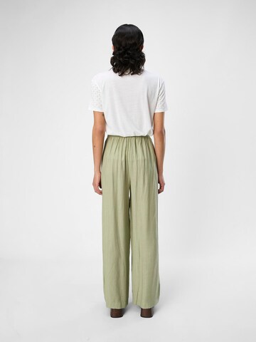OBJECT Loose fit Trousers 'CATJA' in Green