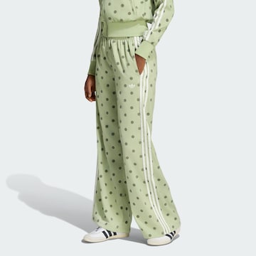 Wide Leg Pantalon ADIDAS ORIGINALS en vert : devant