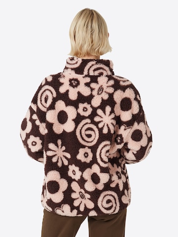 BRAVE SOUL Fleece jas in Bruin