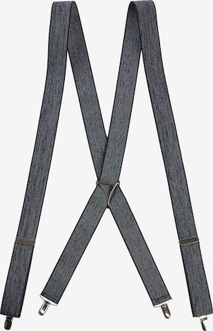Man's World Suspenders in Blue: front