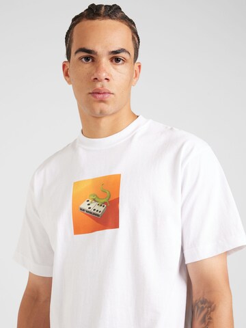 HUF T-Shirt 'Gecko' in Weiß