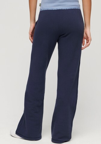 Superdry Flared Broek in Blauw