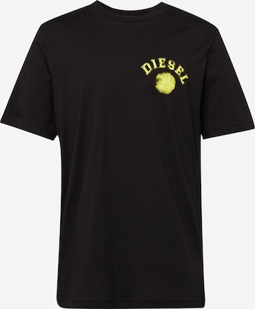 T-Shirt DIESEL en noir : devant